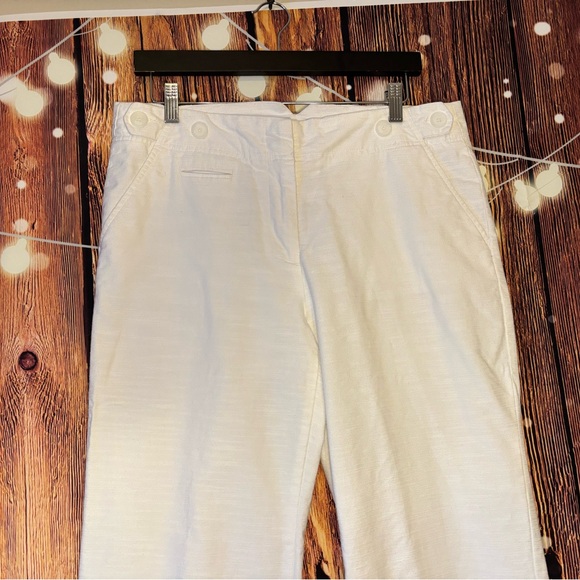 ALFRED SUNG White Textured Pants - Picture 3 of 8